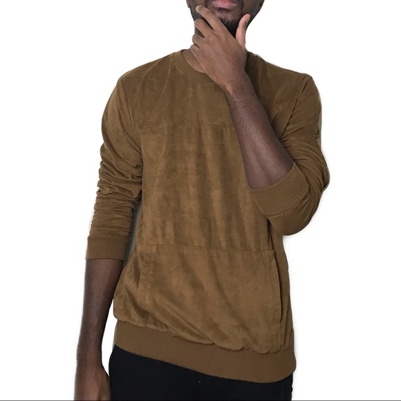 suede sweatshirt